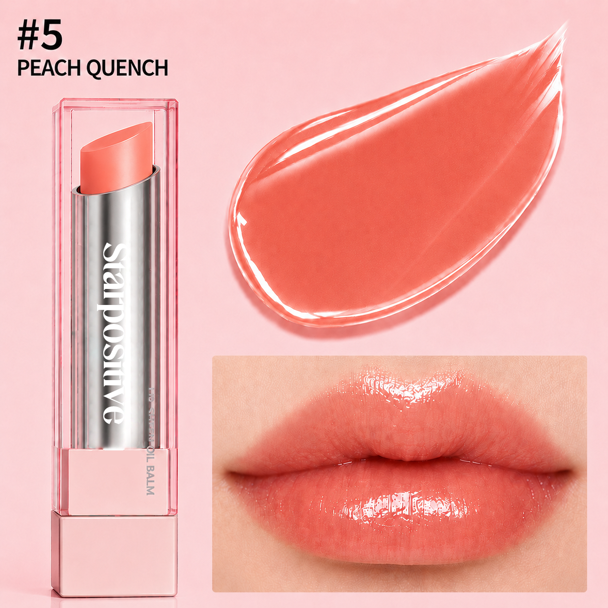 🔥Last Day Buy 1 Get 1 Free|Starpositive GLOW VEIL LIP SHEEN OIL BALM