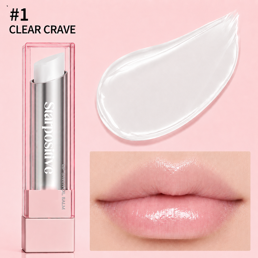 🔥Last Day Buy 1 Get 1 Free|Starpositive GLOW VEIL LIP SHEEN OIL BALM
