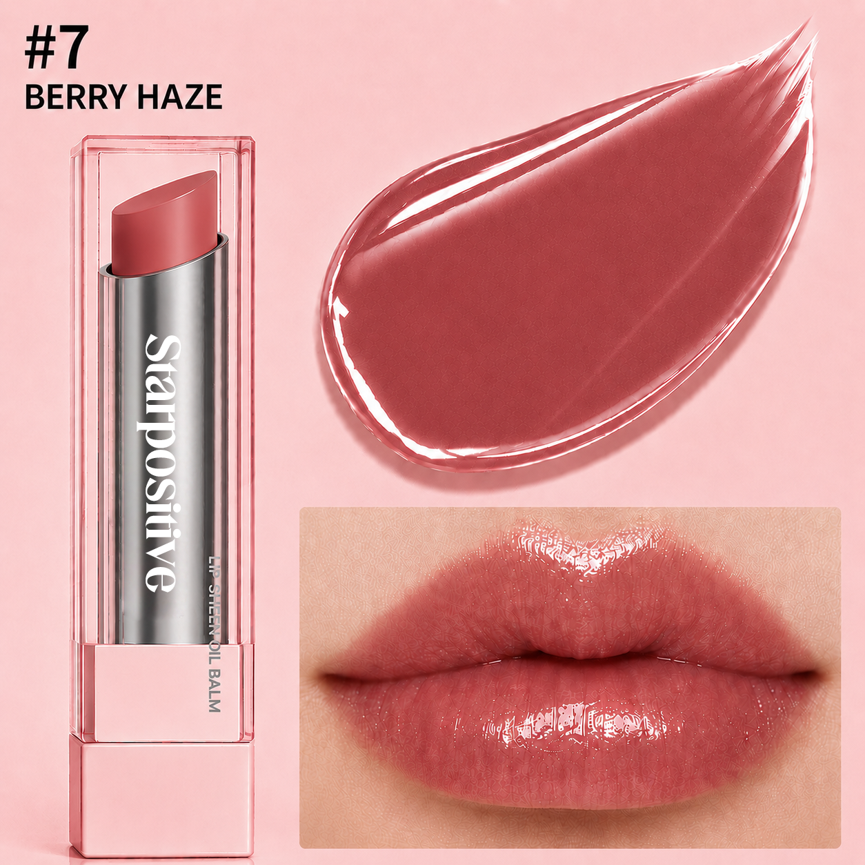 🔥Last Day Buy 1 Get 1 Free|Starpositive GLOW VEIL LIP SHEEN OIL BALM