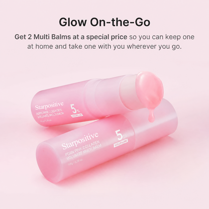 Last Day Buy 1 Get 1 Free Starpositive Korean PDRN Pink Collagen Volume Multi Balm