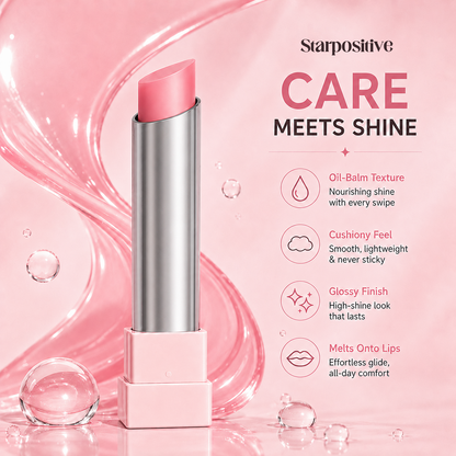 🔥Last Day Buy 1 Get 1 Free|Starpositive GLOW VEIL LIP SHEEN OIL BALM
