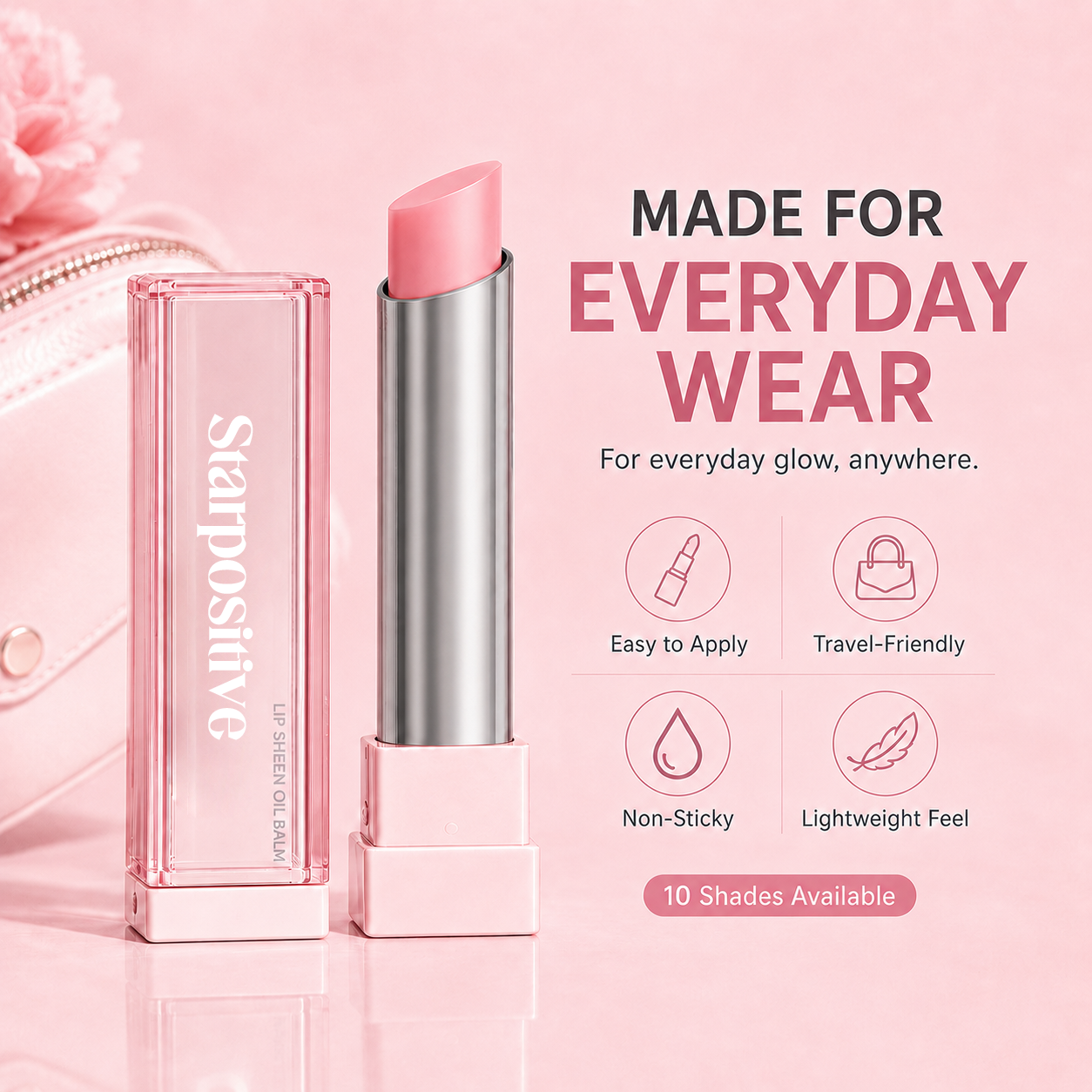 🔥Last Day Buy 1 Get 1 Free|Starpositive GLOW VEIL LIP SHEEN OIL BALM