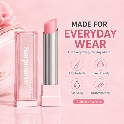 🔥Last Day Buy 1 Get 1 Free|Starpositive GLOW VEIL LIP SHEEN OIL BALM
