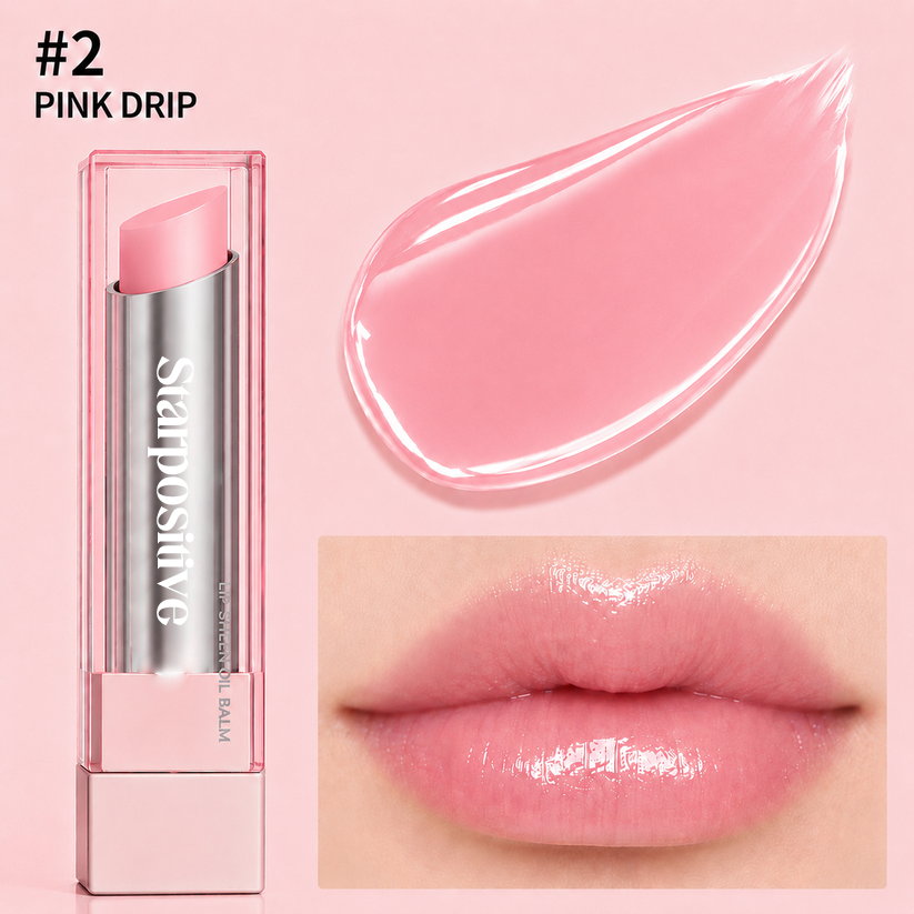 🔥Last Day Buy 1 Get 1 Free|Starpositive GLOW VEIL LIP SHEEN OIL BALM